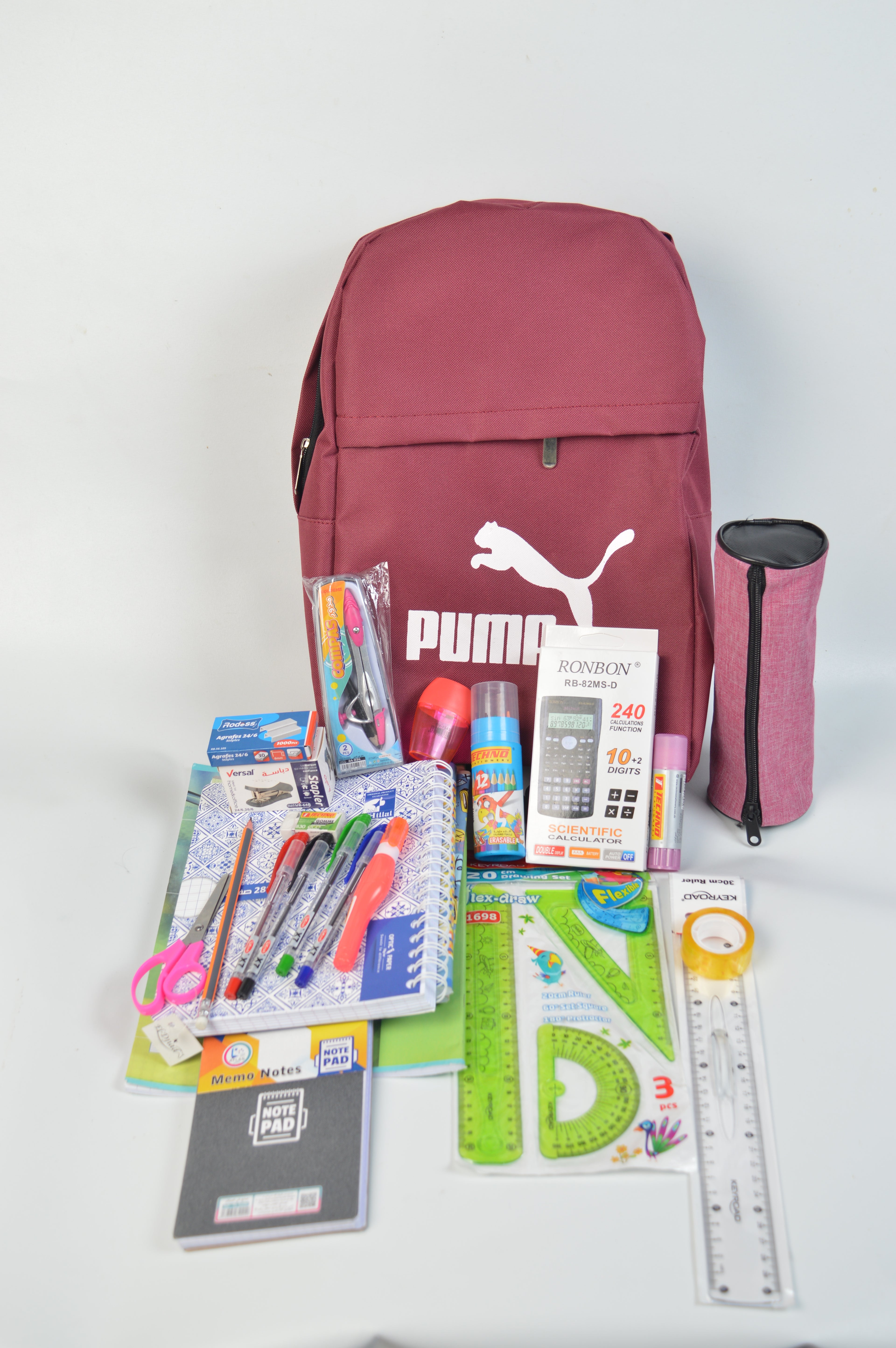 pack d'affaires scolaires