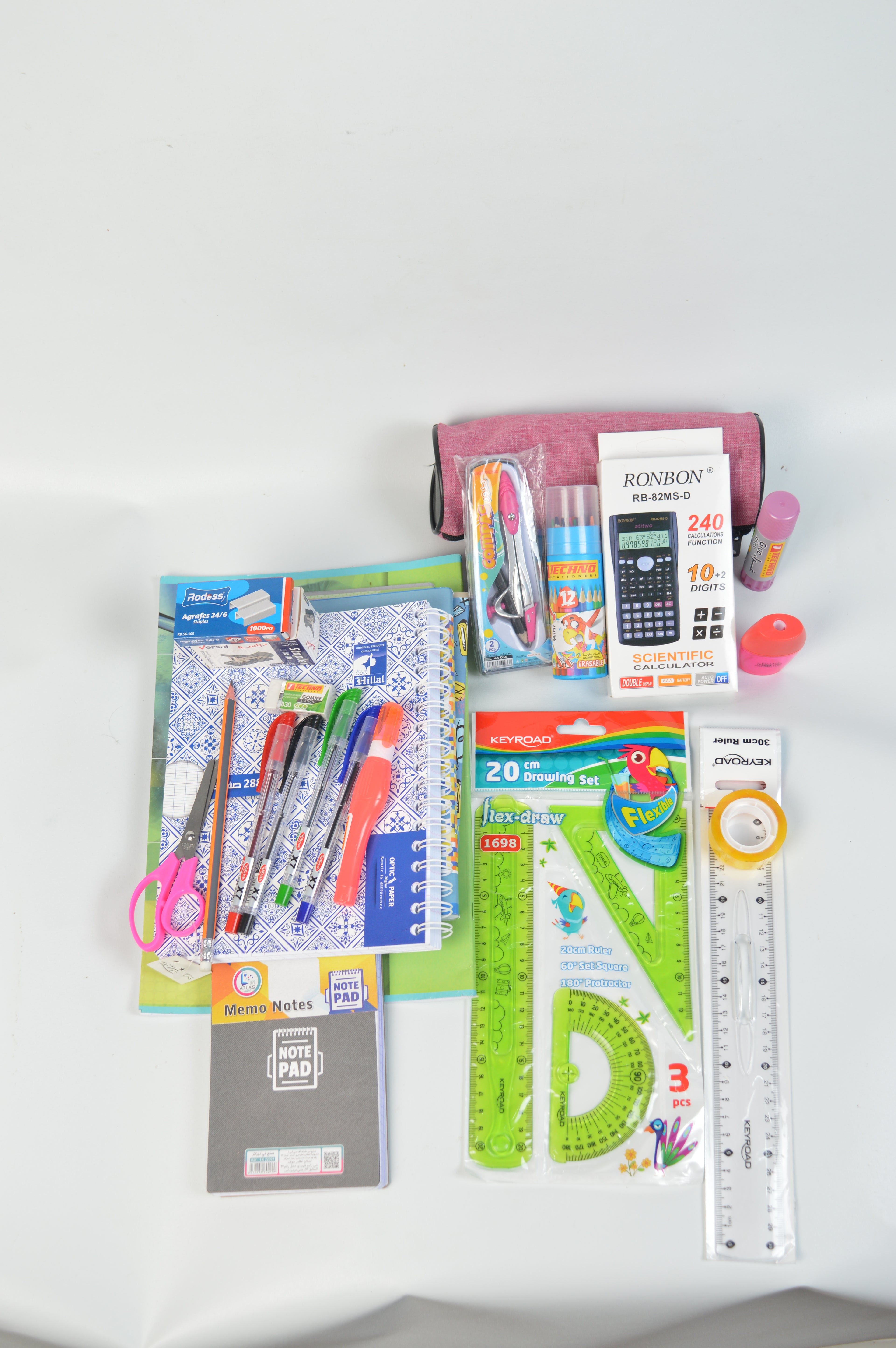 pack d'affaires scolaires